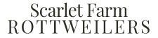 Scarlet Farm Rottweilers Logo